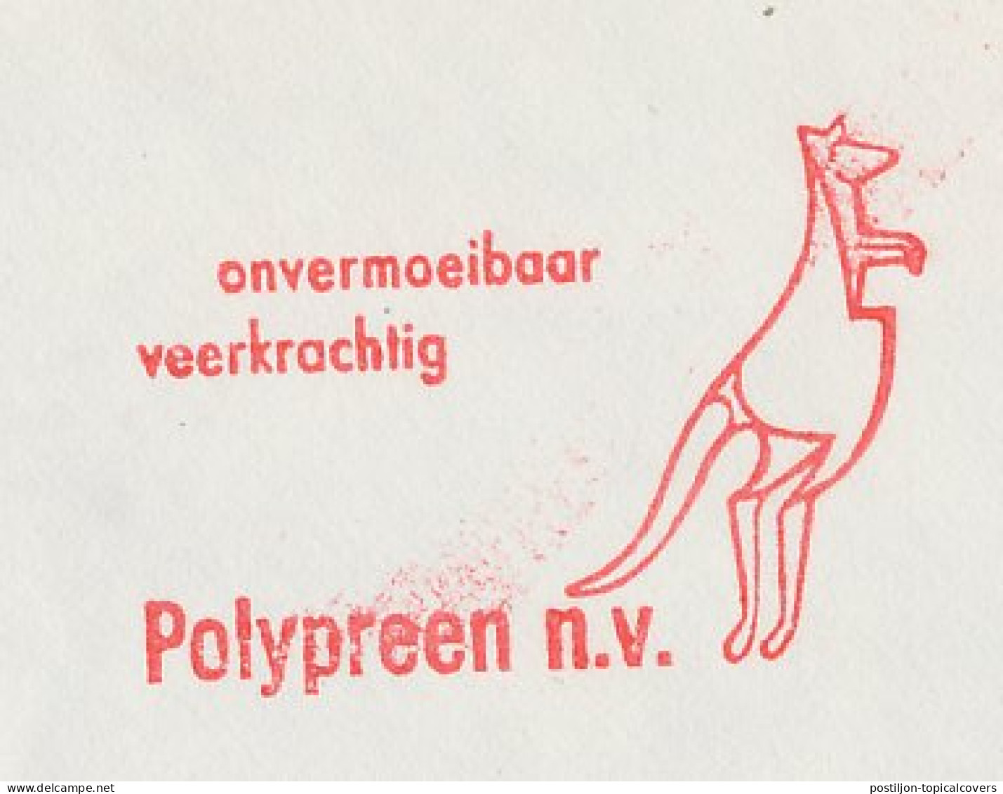 Meter Cover Netherlands 1964 Kangaroo - Beverwijk - Autres & Non Classés