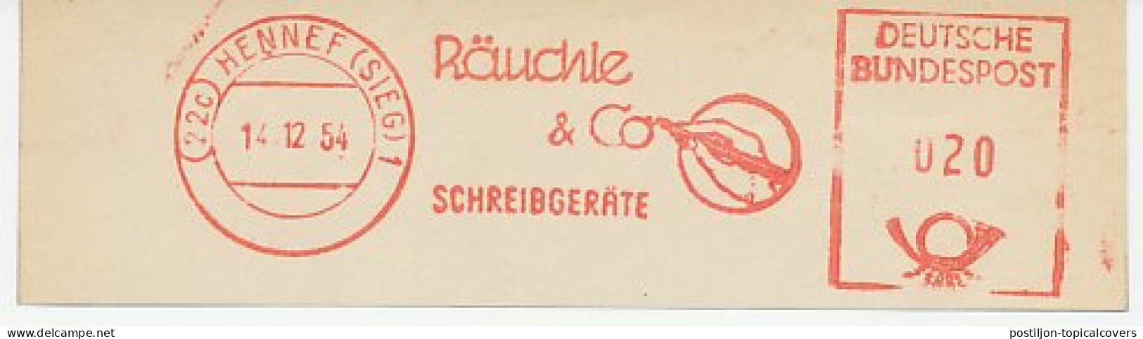 Meter Cut Germany 1954 Pen - Stationery - Rauchle - Unclassified