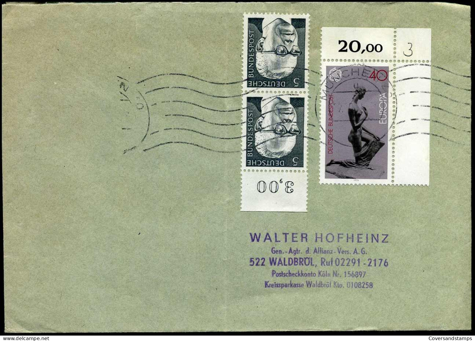Cover  To Waldbröl - Covers & Documents