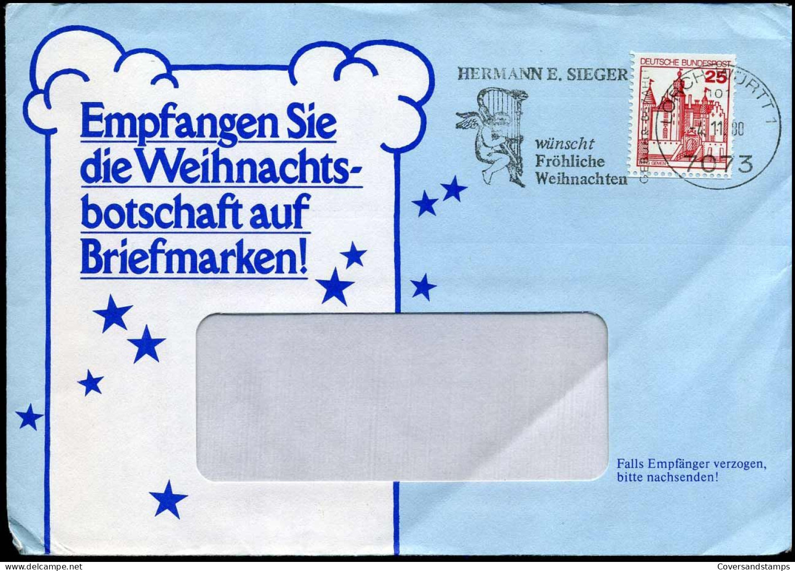 Cover  - Empfangen Sie Die Weihnachtsbotschaft Auf Briefmarken - Lettres & Documents