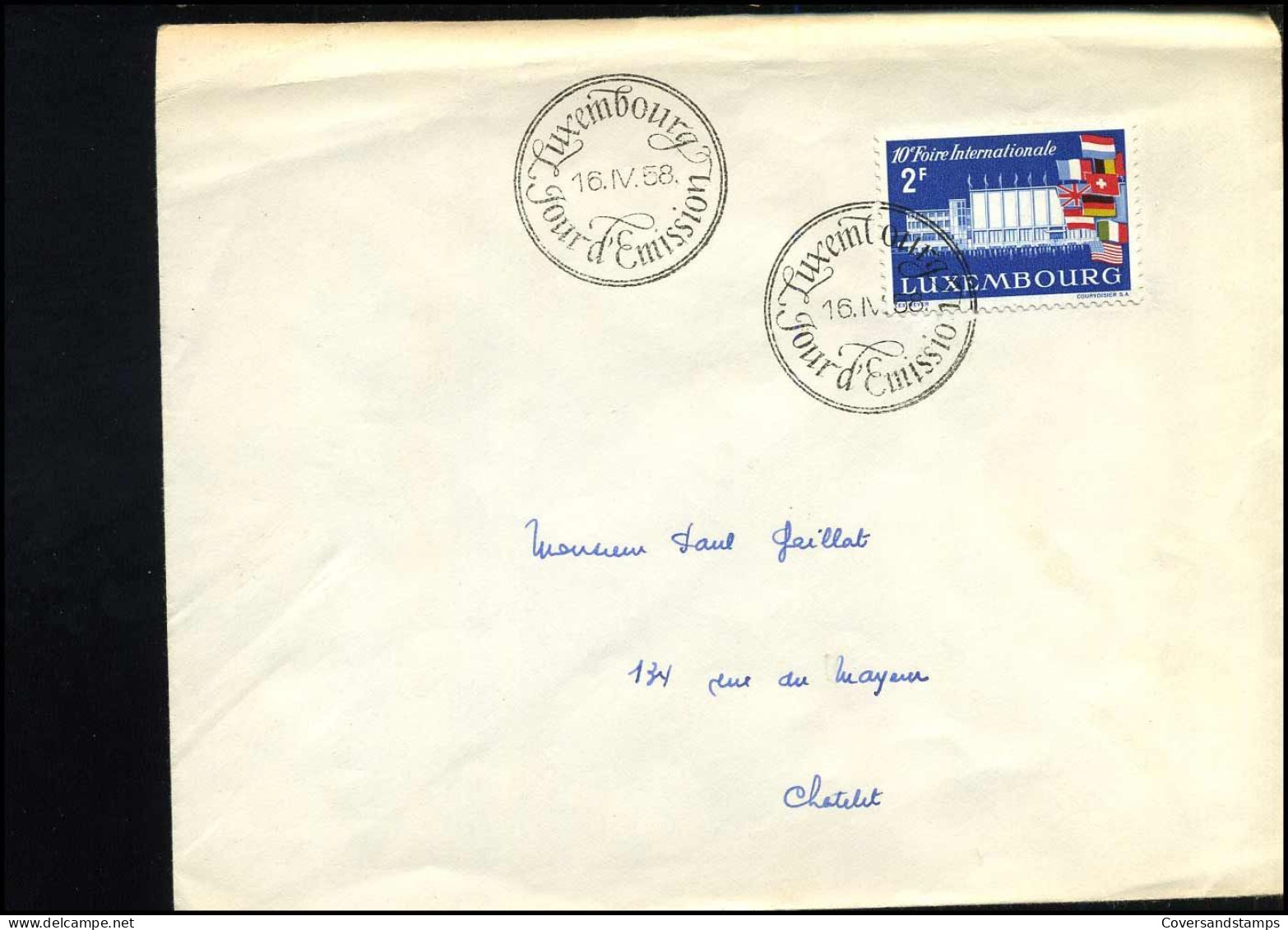 Cover To Chatelet - Lettres & Documents