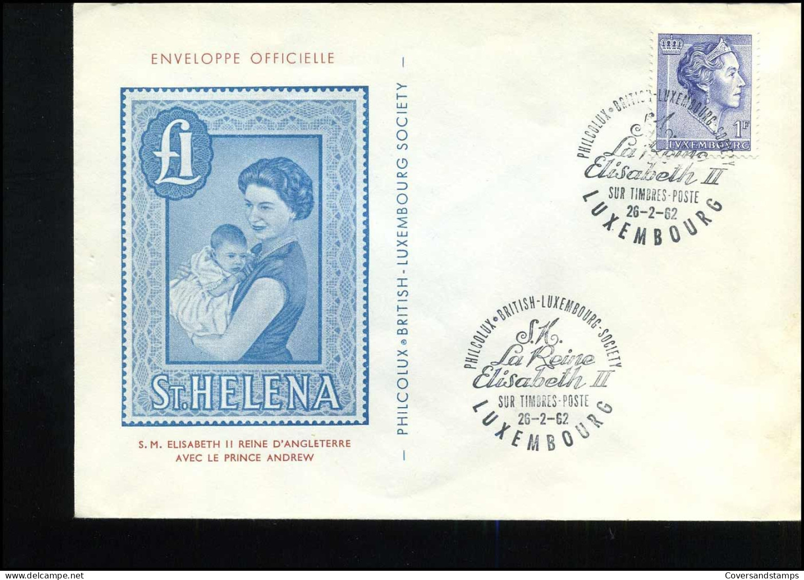 Cover - Philcolux, British-Luxemburg Society - Covers & Documents