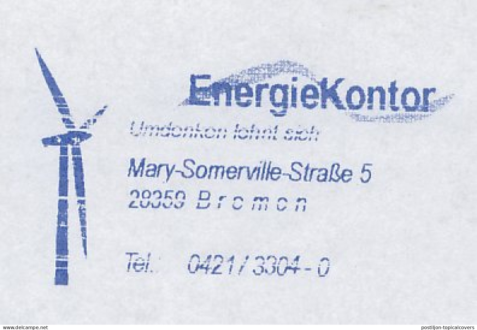 Meter Cut Germany 2008 Wind Energy - Wind Mill - Sonstige & Ohne Zuordnung