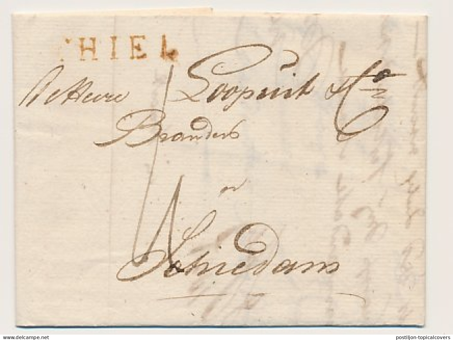 THIEL - Schiedam 1821 - ...-1852 Prephilately