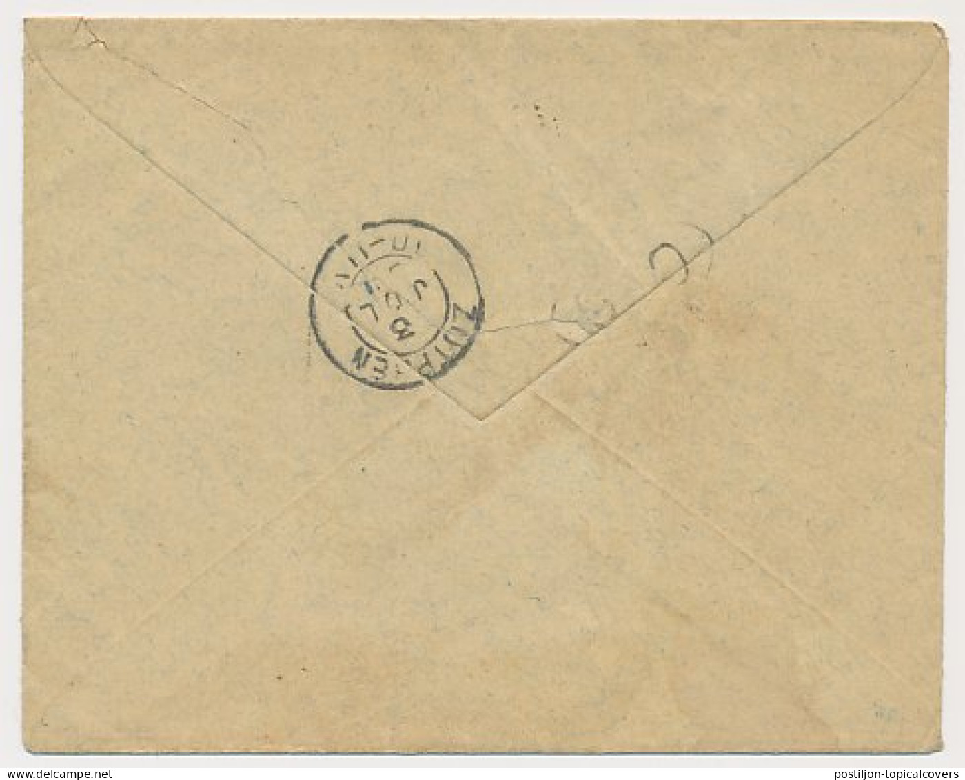 Trein Haltestempel Voorst 1884 - Lettres & Documents