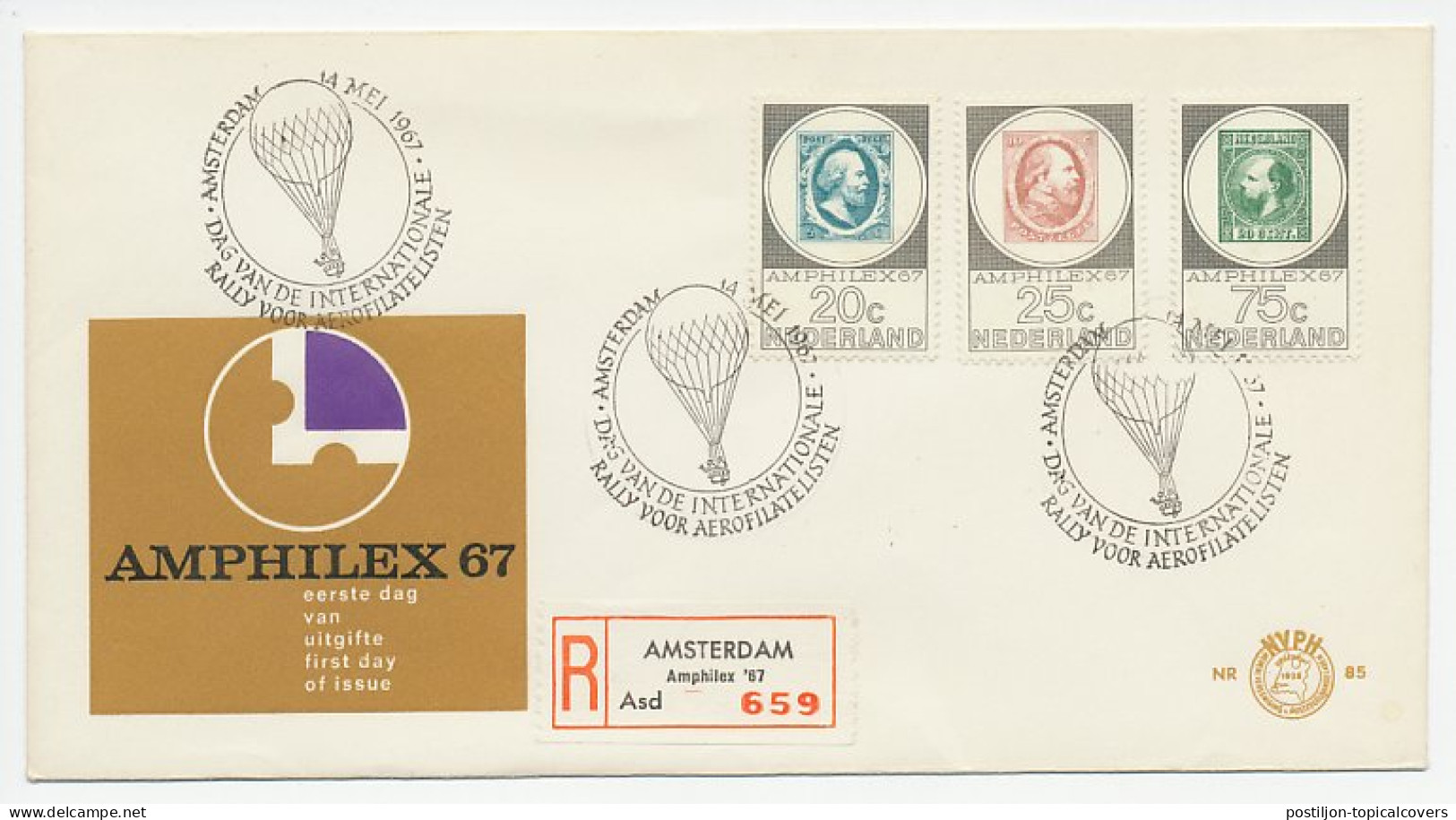 Aangetekend Amsterdam 1967 - Amphilex - Non Classés