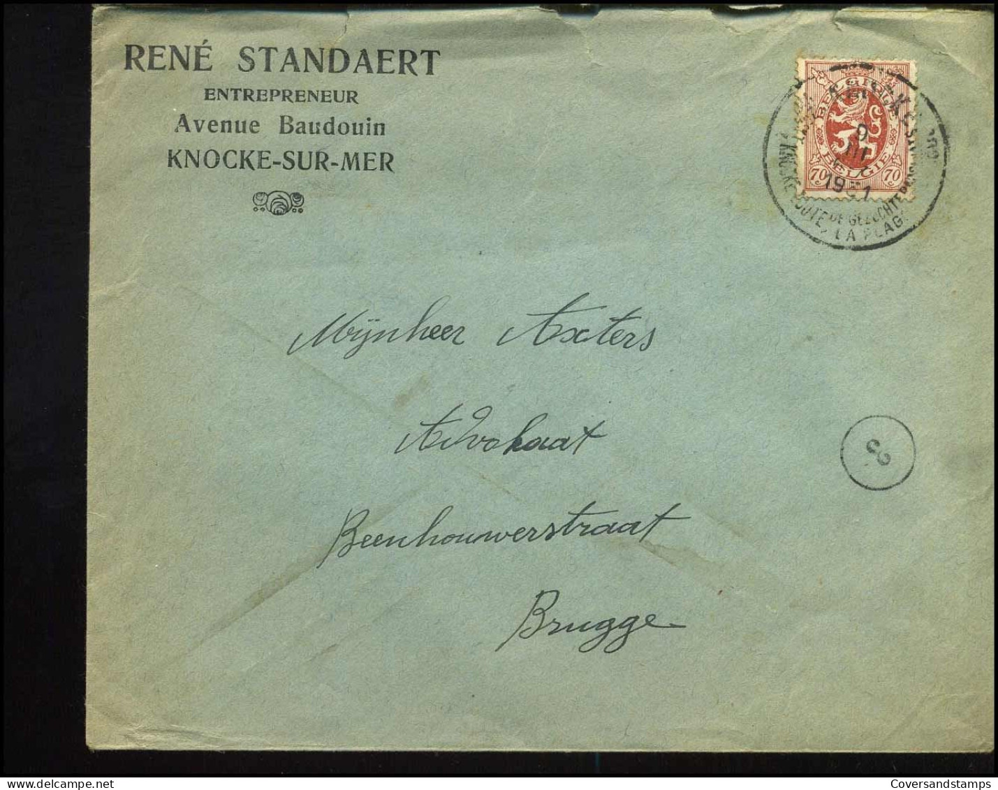 Cover Naar Brugge - N° 287 - "René Standaert, Entrepeneur, Knocke-sur-Mer" - Briefe U. Dokumente