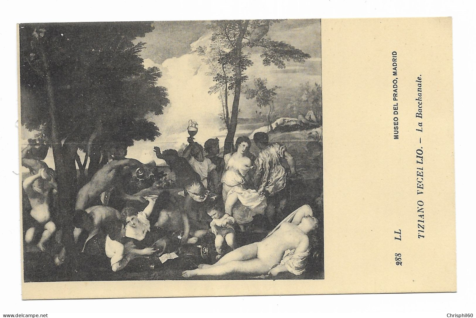 Tiziano Vecellio - LA BACCHANALE - Edit. Moutet - Musée Del Prado, Madrid - - Paintings