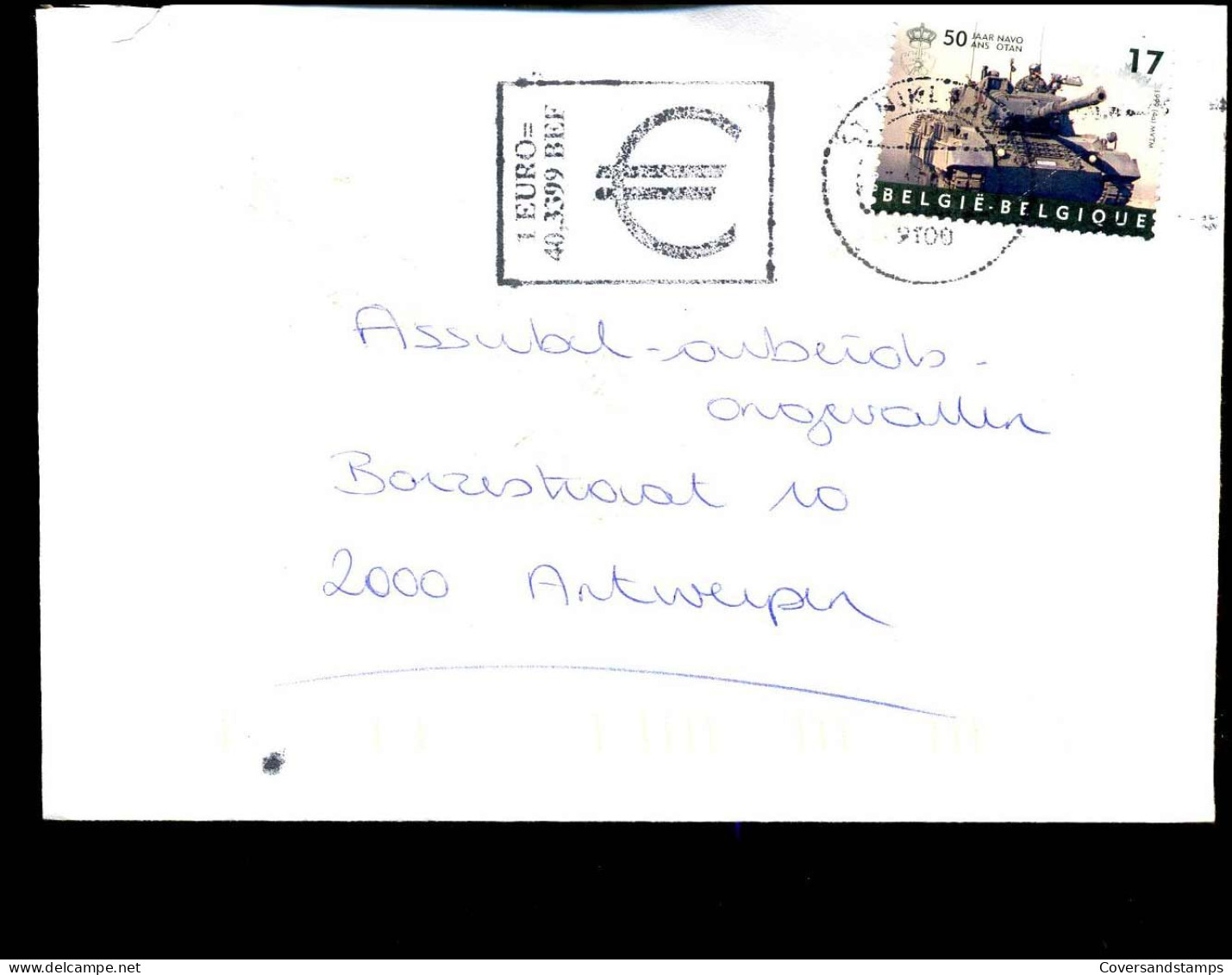 Cover Naar Antwerpen - N° 2809 - Briefe U. Dokumente