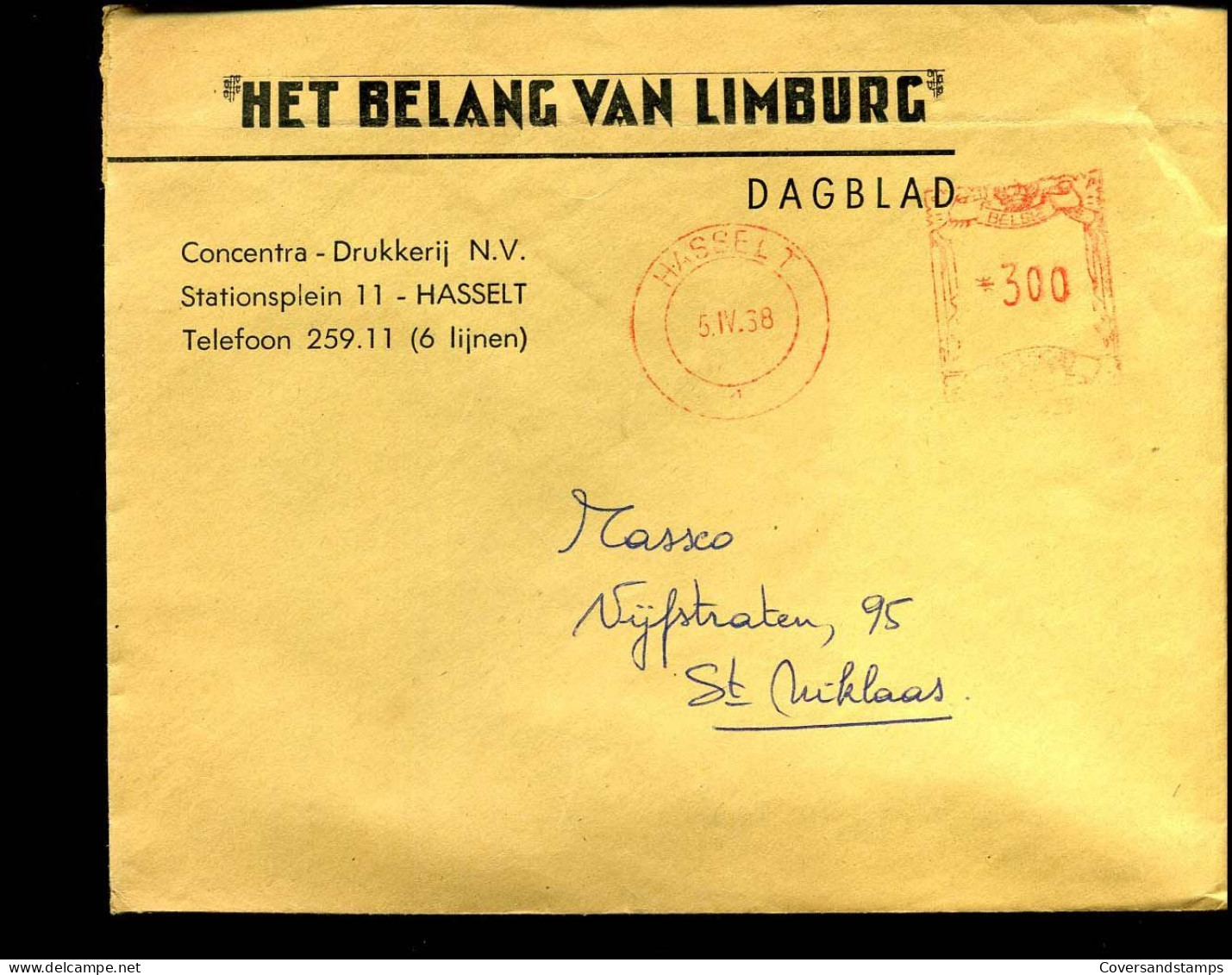Cover Naar Sint-Niklaas - "Het Belang Van Limburg, Hasselt" - 1960-1979
