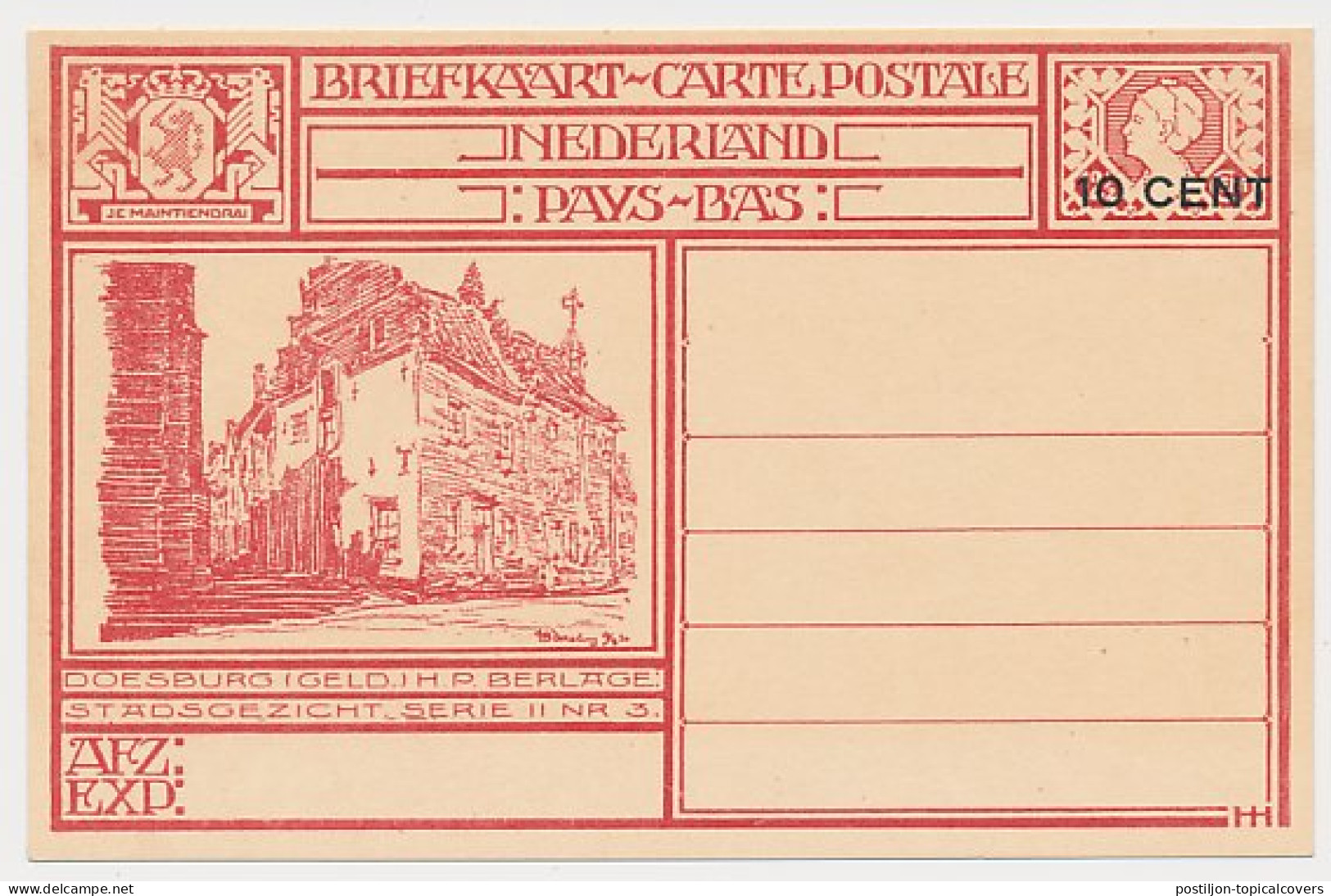 Briefkaart G. 214 C - Postal Stationery