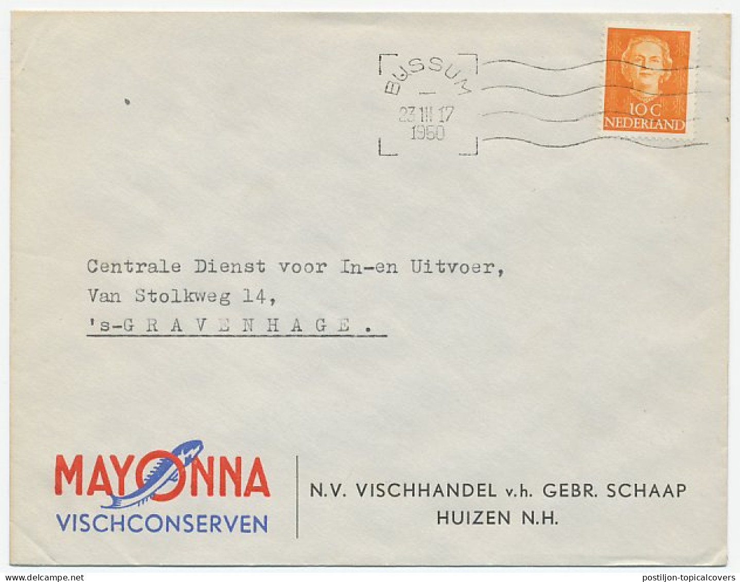 Firma Envelop Huizen 1950 - Visconserven - Unclassified