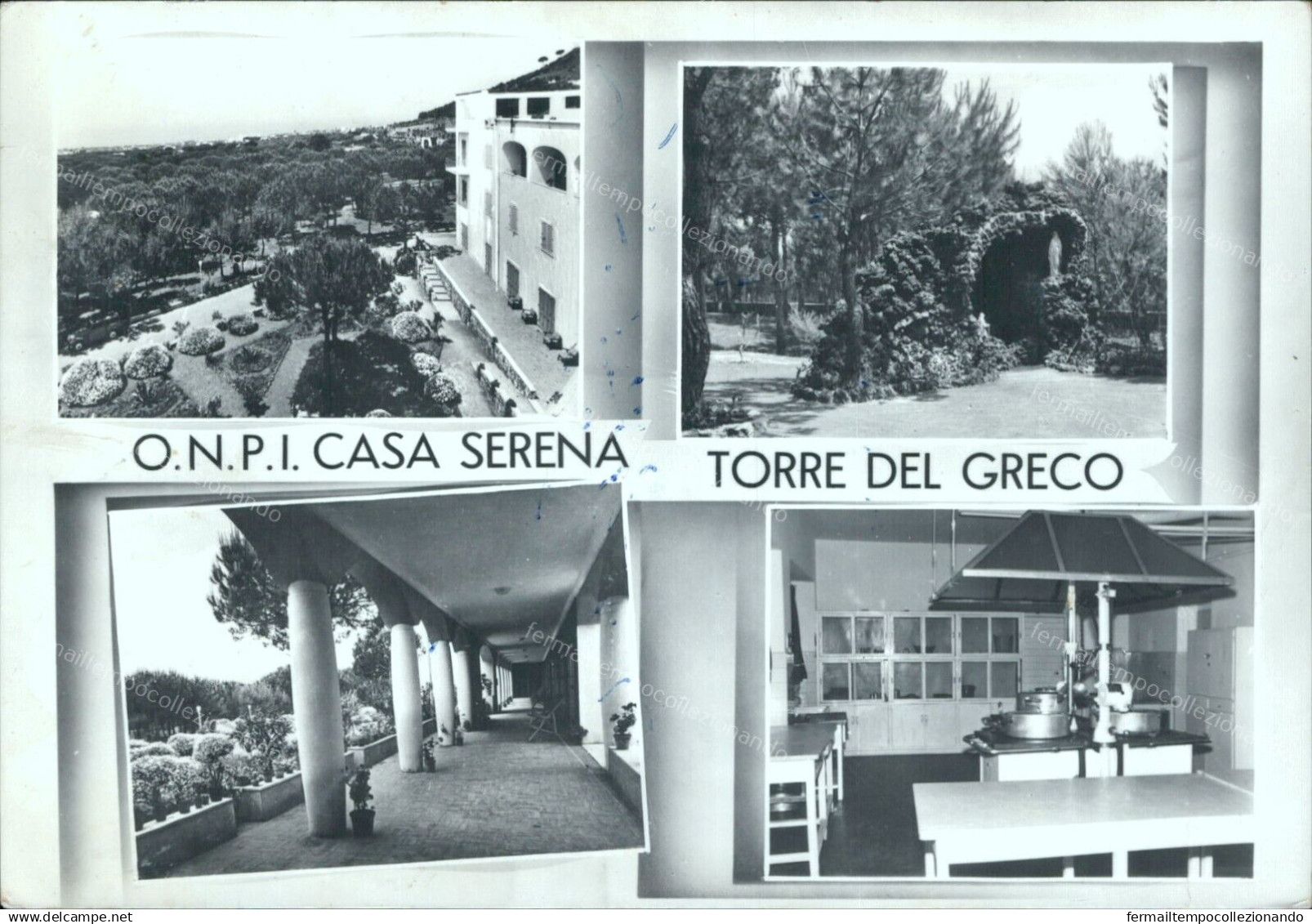 Cr447 Cartolina Torre Del Greco O.n.p.i Casa Serena Provincia Di Napoli - Napoli (Neapel)