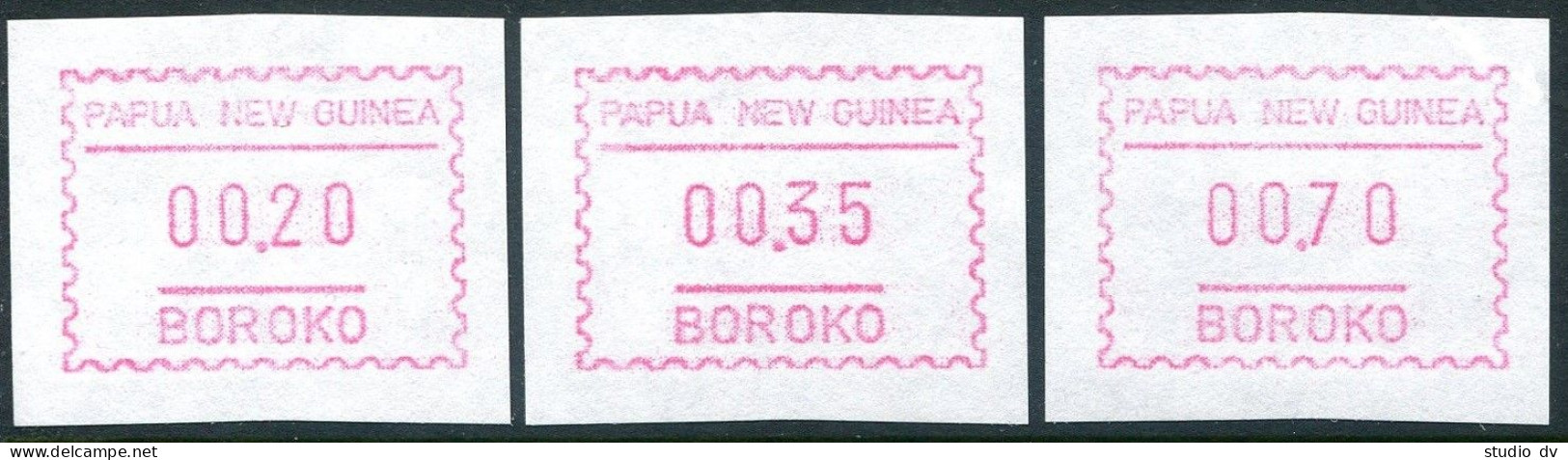 Papua New Guinea Automatic Stamps 1990 Year BOROKO, MNH. Michel Auto 1. - Guinée (1958-...)