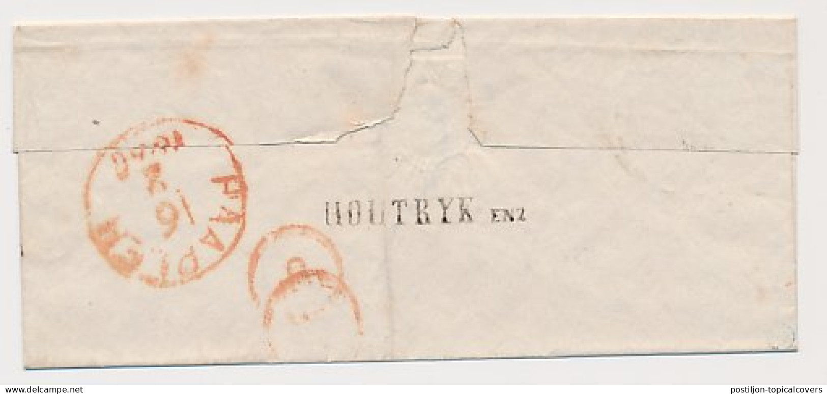 Houtryk Enz - Haarlem 1860 - Gebroken Ringstempel - Foutief Jaar - Covers & Documents