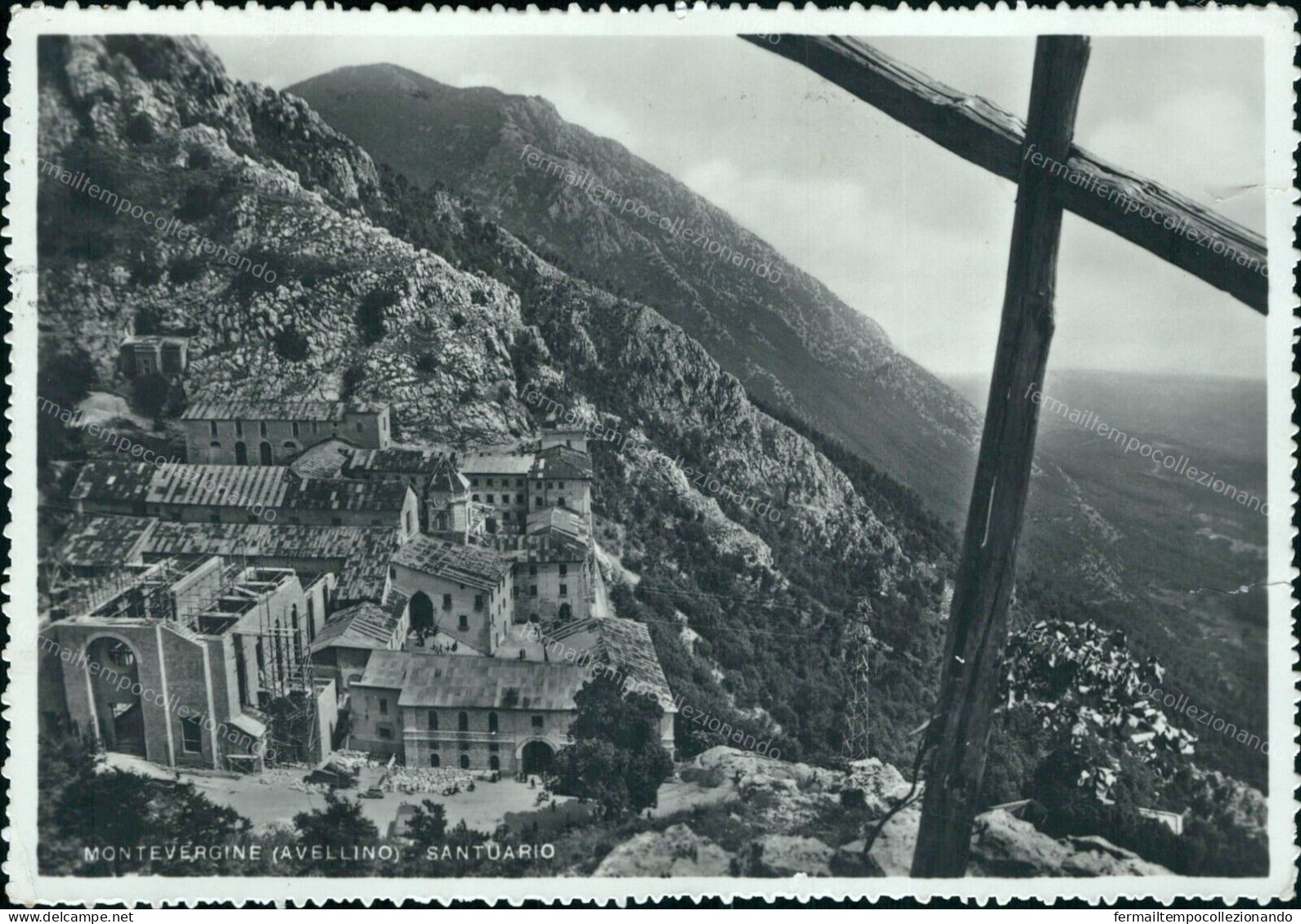 Cr450 Cartolina Montevergine Santuario Provincia Di Avellino Campania - Avellino
