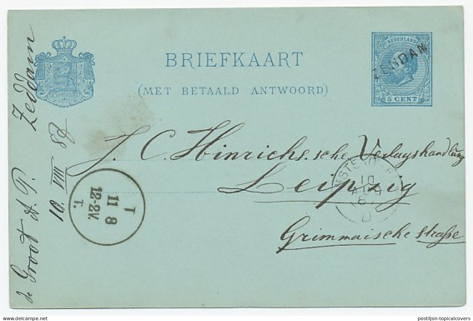 Naamstempel Zeddam 1887 - Covers & Documents