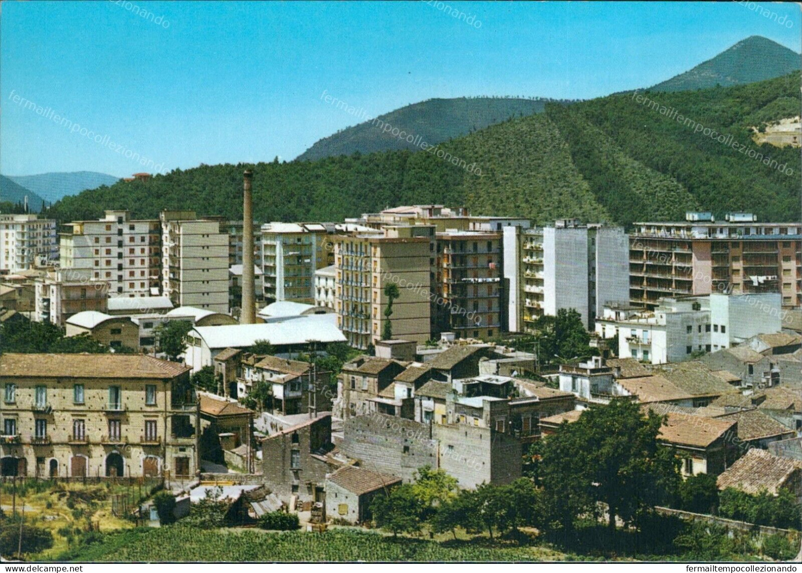 Cr451 Cartolina Mercato S.severino Panorama Provincia Di Salerno - Salerno