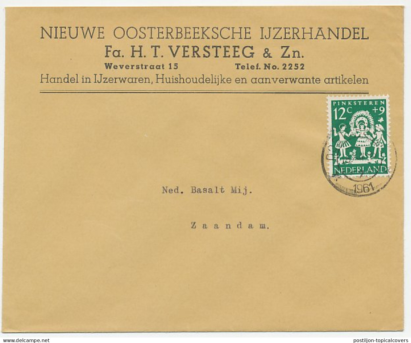 Firma Envelop Oosterbeek 1961 - IJzerhandel  - Non Classés