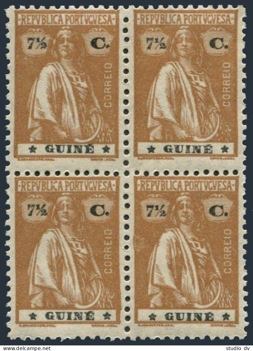 Portuguese Guinea 173 Block/4,MNH. Michel 141yC. Ceres, 1922. - Guinea (1958-...)