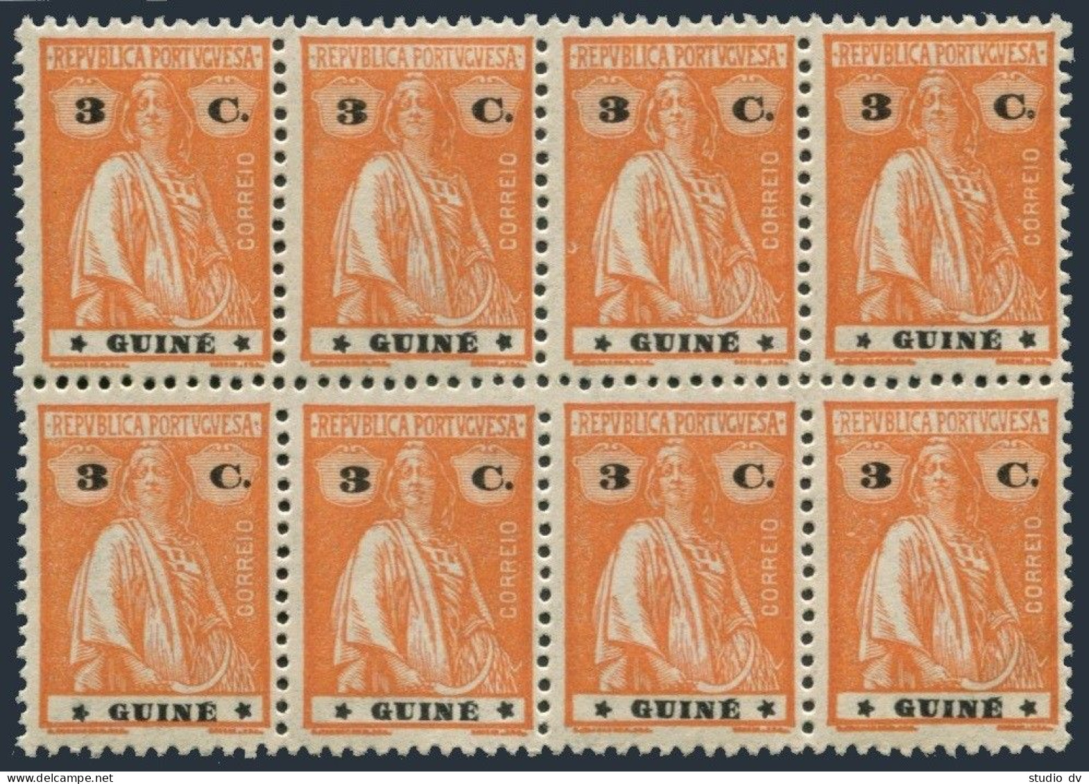 Portuguese Guinea 167 Block/8, MNH. Michel 173. Ceres,1914. - Guinea (1958-...)