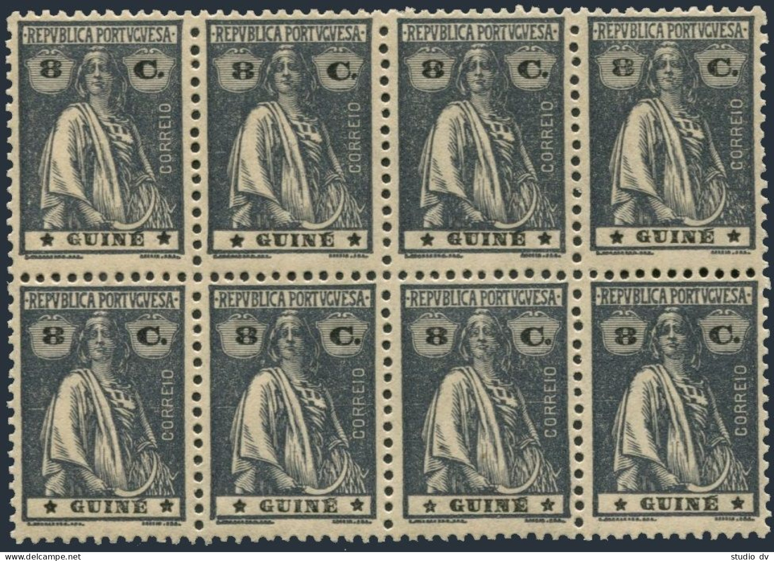 Portuguese Guinea 174 Block/4, MNH. Michel 142yC Ceres, 1922. - Guinée (1958-...)