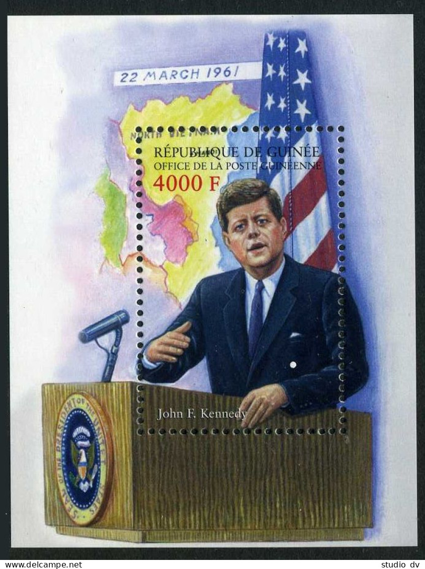 Guinea 2113 Ac Sheet,2114,MNH. President John F.Kennedy,2002. - Guinée (1958-...)