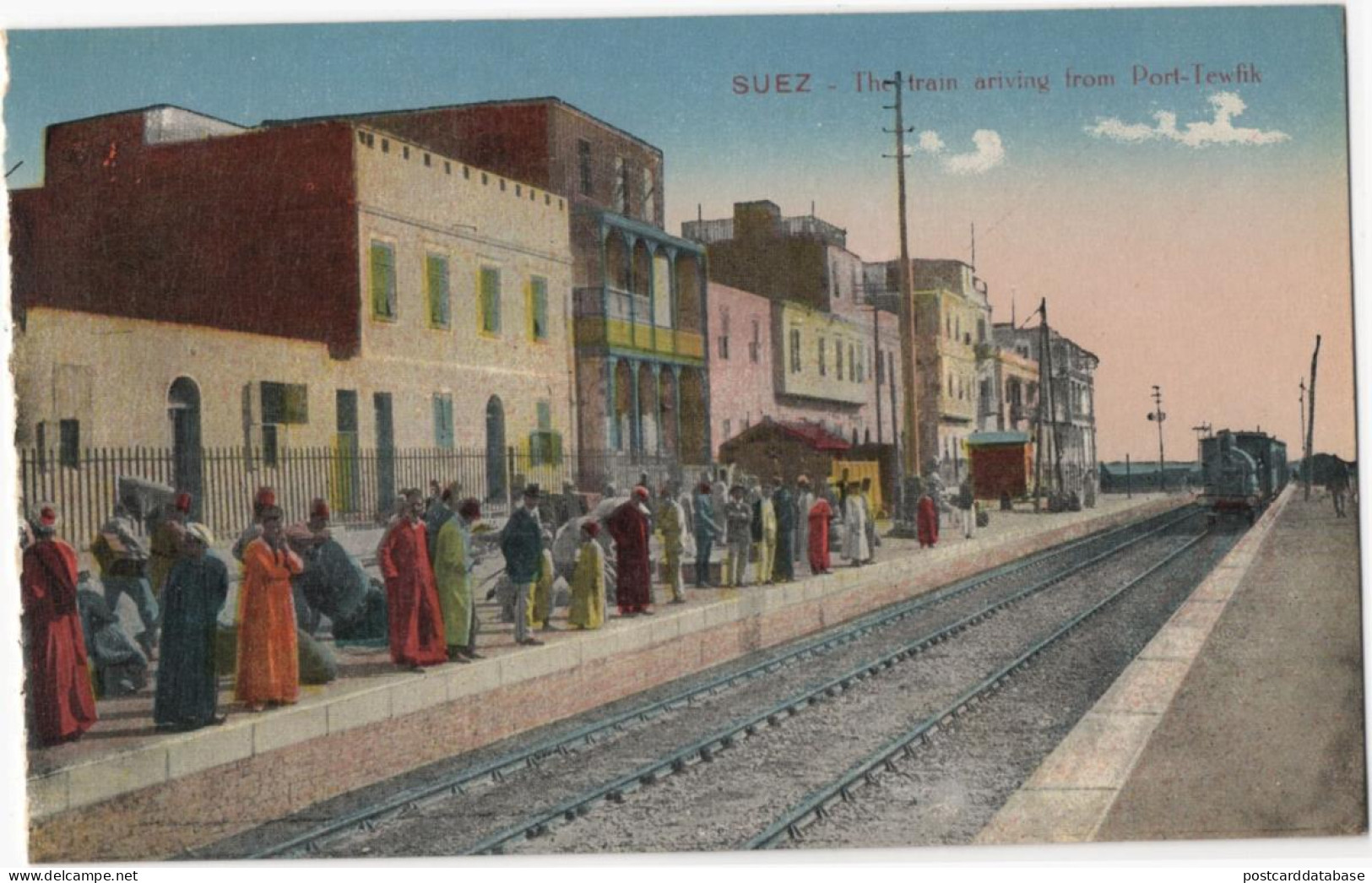Suez - The Train Arriving From Port-Tewfik - & Train - Other & Unclassified
