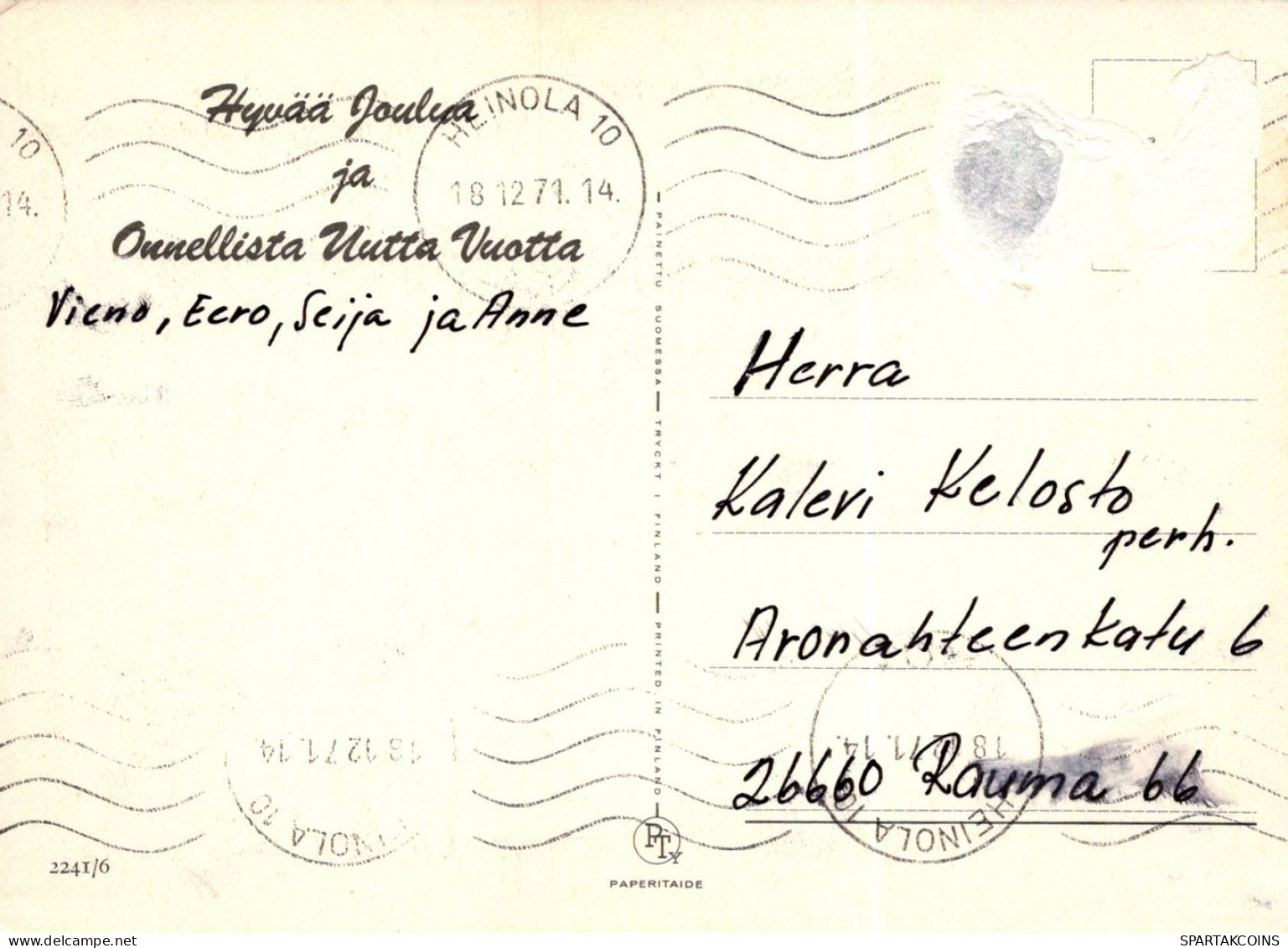 ANGE NOËL Vintage Carte Postale CPSM #PAH091.FR - Angels