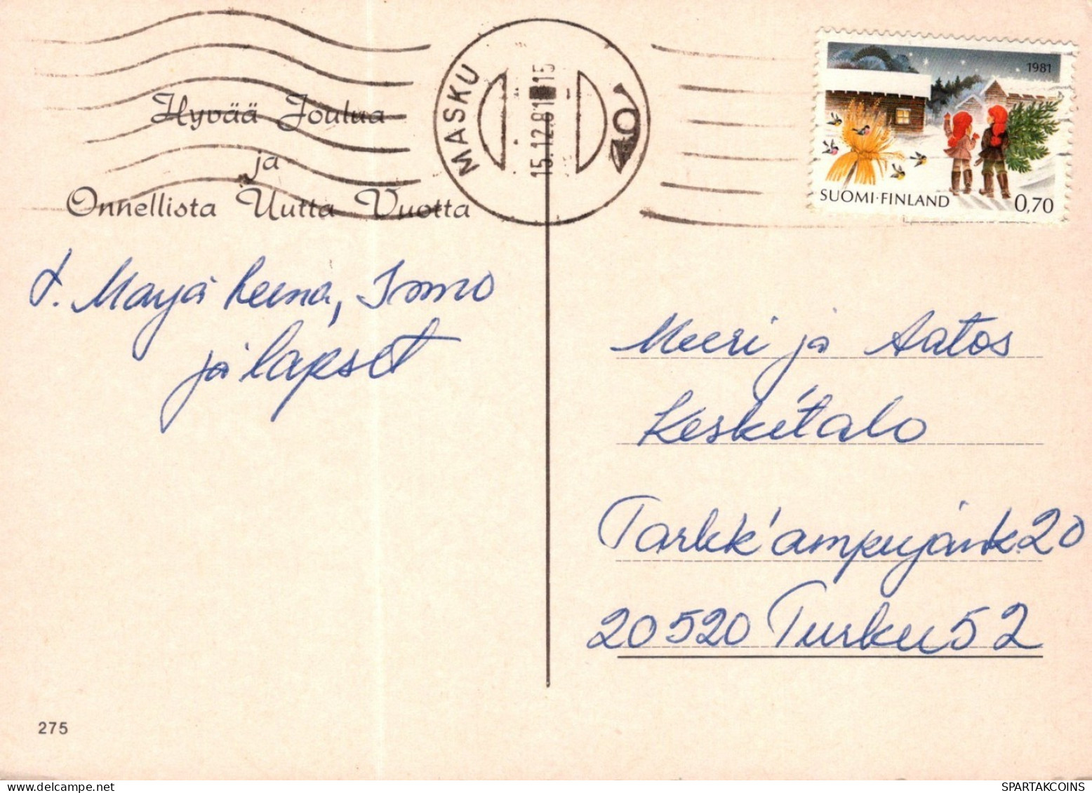 ANGE NOËL Vintage Carte Postale CPSM #PAH157.FR - Angels