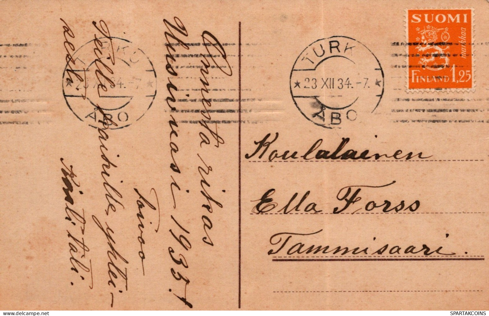 ÁNGEL NAVIDAD Vintage Antiguo Tarjeta Postal CPA #PAG647.ES - Engelen