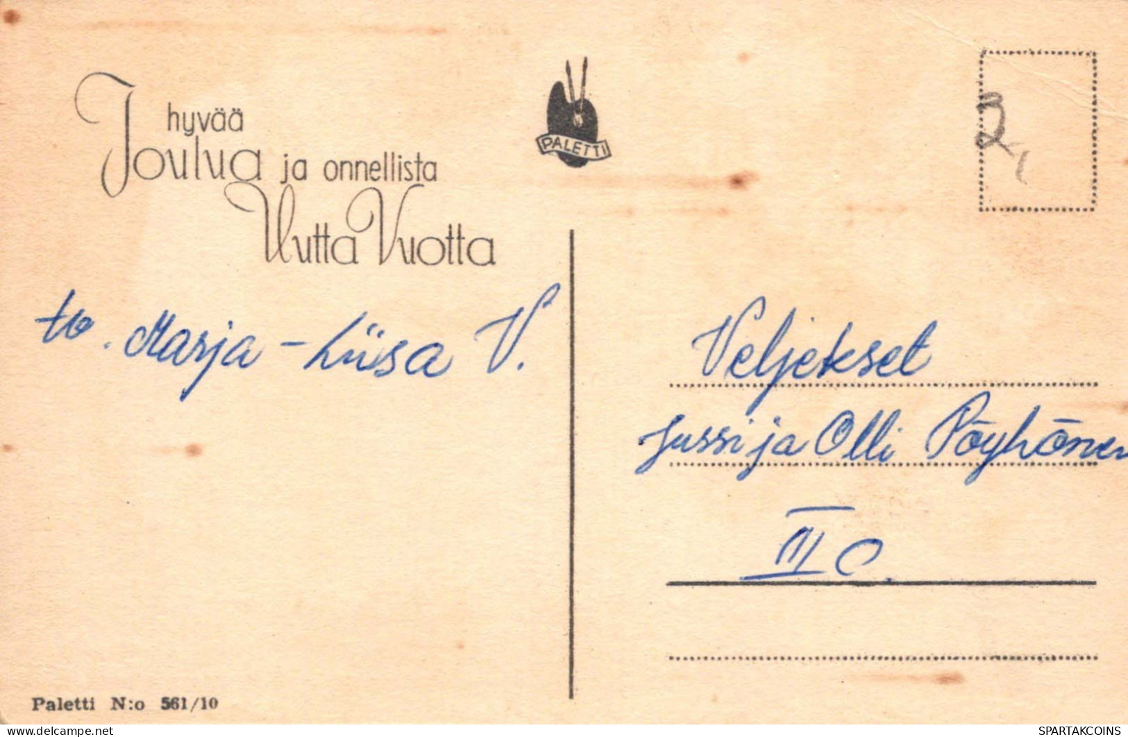 ÁNGEL Navidad Vintage Tarjeta Postal CPA #PKE141.ES - Angels