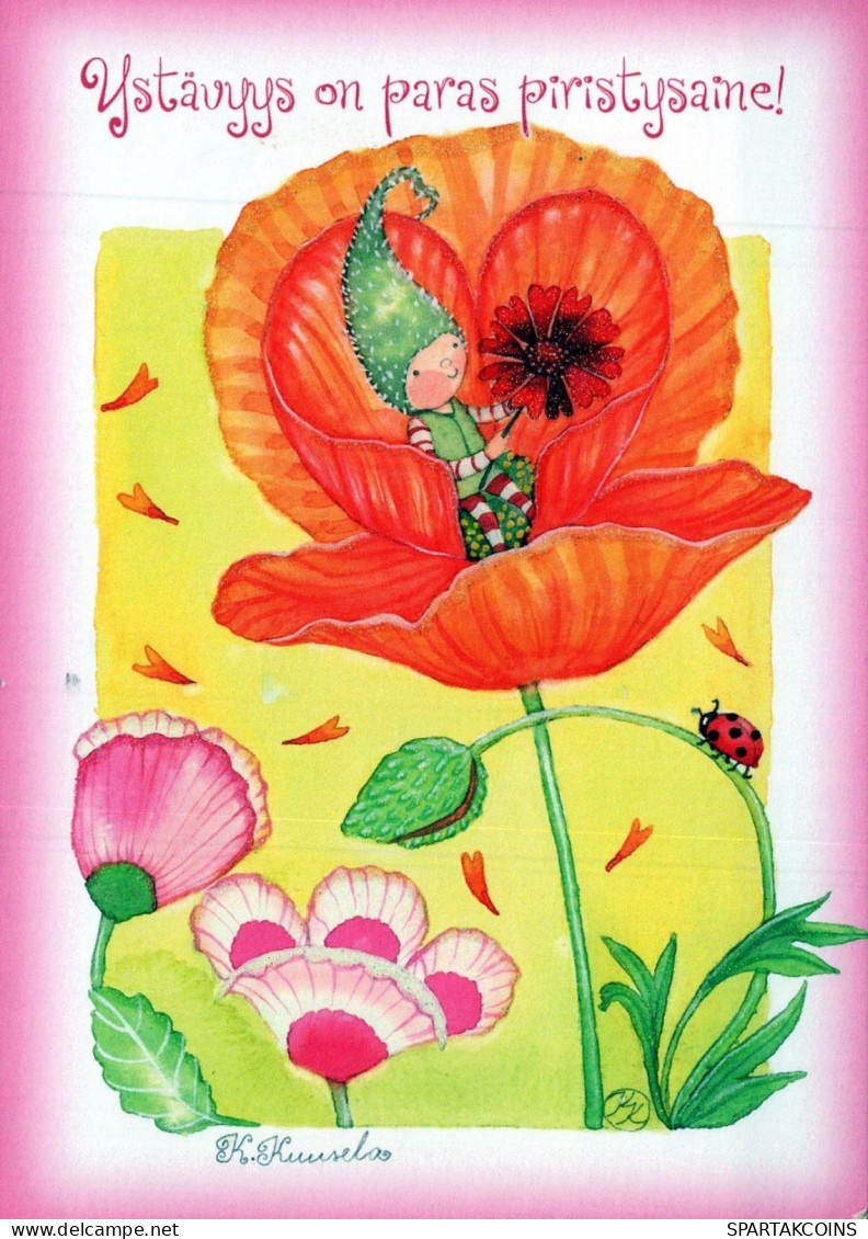 FLORES Vintage Tarjeta Postal CPSM #PBZ831.ES - Flowers