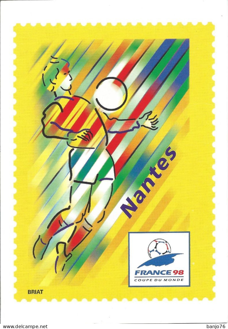 Carte Coupe Du Monde 1998 - NANTES - Soccer