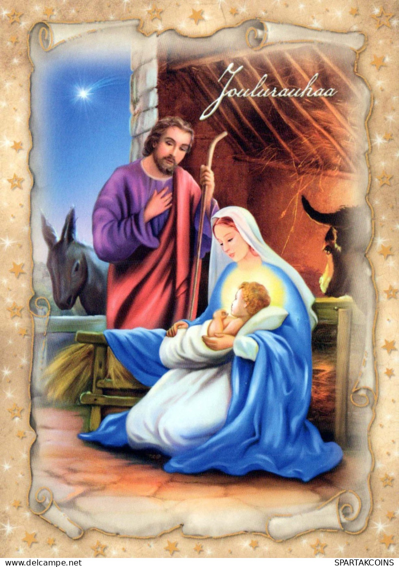 Virgen María Virgen Niño JESÚS Religión Vintage Tarjeta Postal CPSM #PBQ023.ES - Jungfräuliche Marie Und Madona