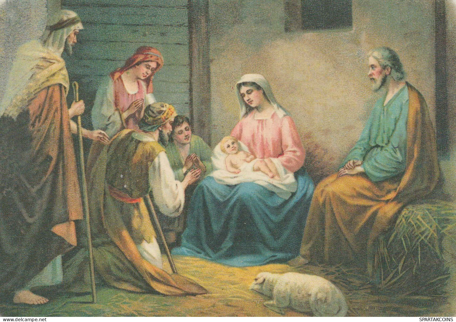 Virgen María Virgen Niño JESÚS Navidad Religión Vintage Tarjeta Postal CPSM #PBP890.ES - Virgen Mary & Madonnas