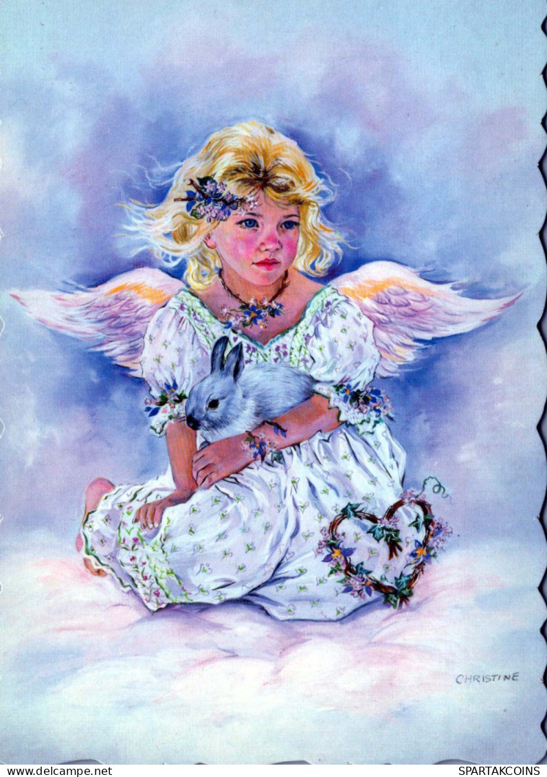 ÁNGEL Navidad Vintage Tarjeta Postal CPSM #PBP638.ES - Angels