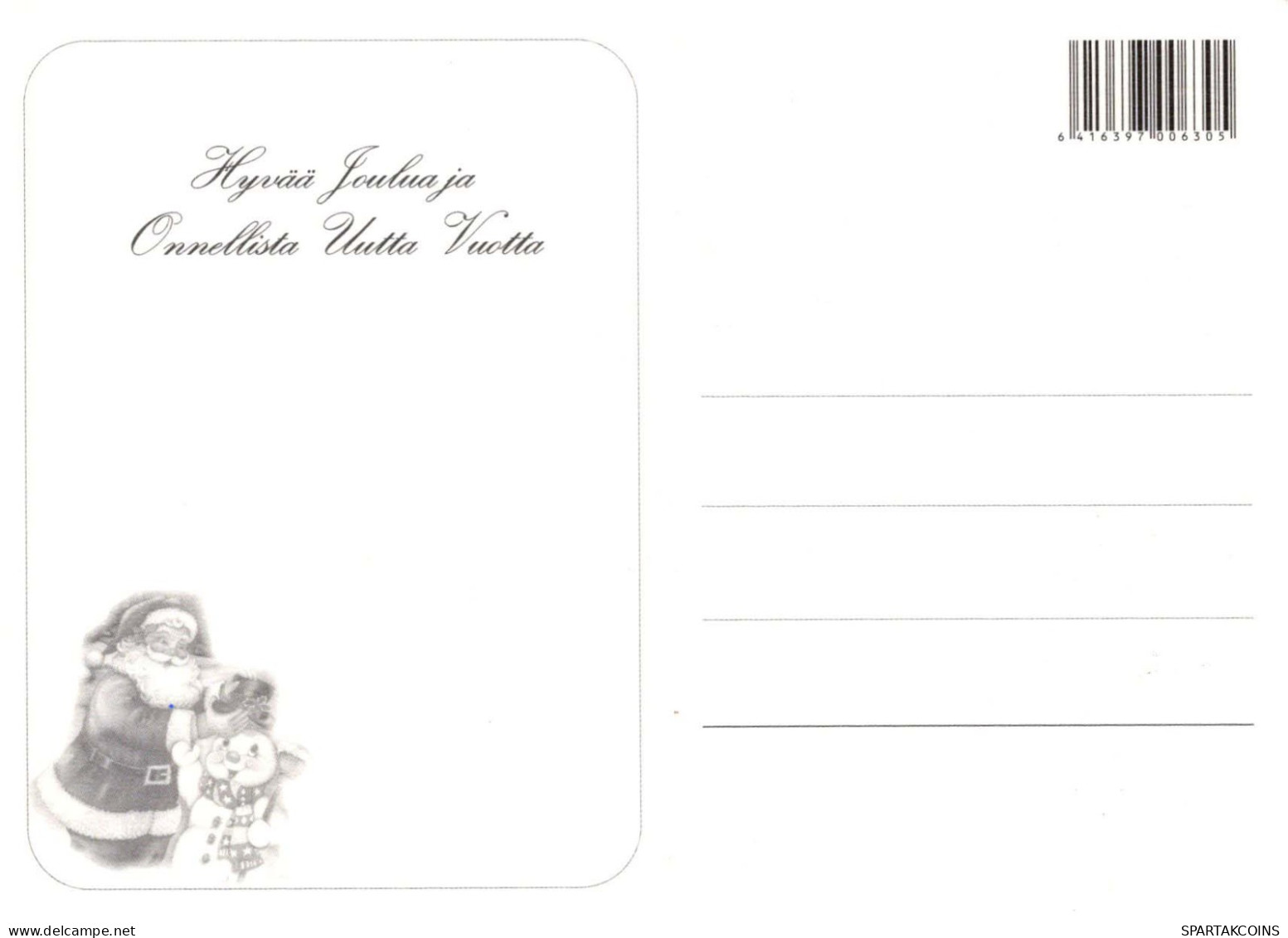 PAPÁ NOEL Feliz Año Navidad Vintage Tarjeta Postal CPSM #PBL066.ES - Santa Claus