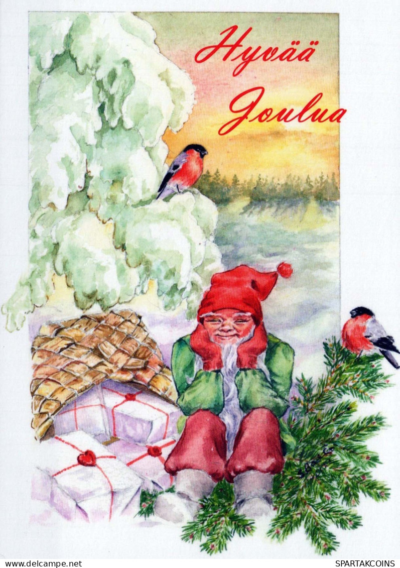 PAPÁ NOEL Feliz Año Navidad Vintage Tarjeta Postal CPSM #PBL066.ES - Santa Claus