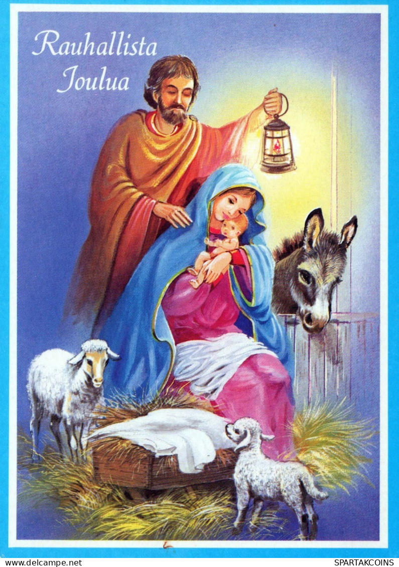 Virgen María Virgen Niño JESÚS Navidad Religión Vintage Tarjeta Postal CPSM #PBB925.ES - Jungfräuliche Marie Und Madona