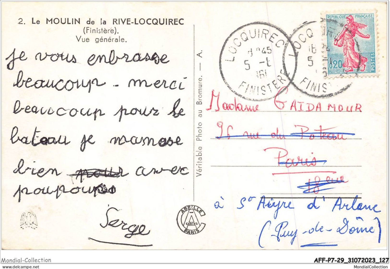 AFFP7-29-0591 - Le Moulin De La RIVE-LOCQUIREC - Vue Générale  - Locquirec