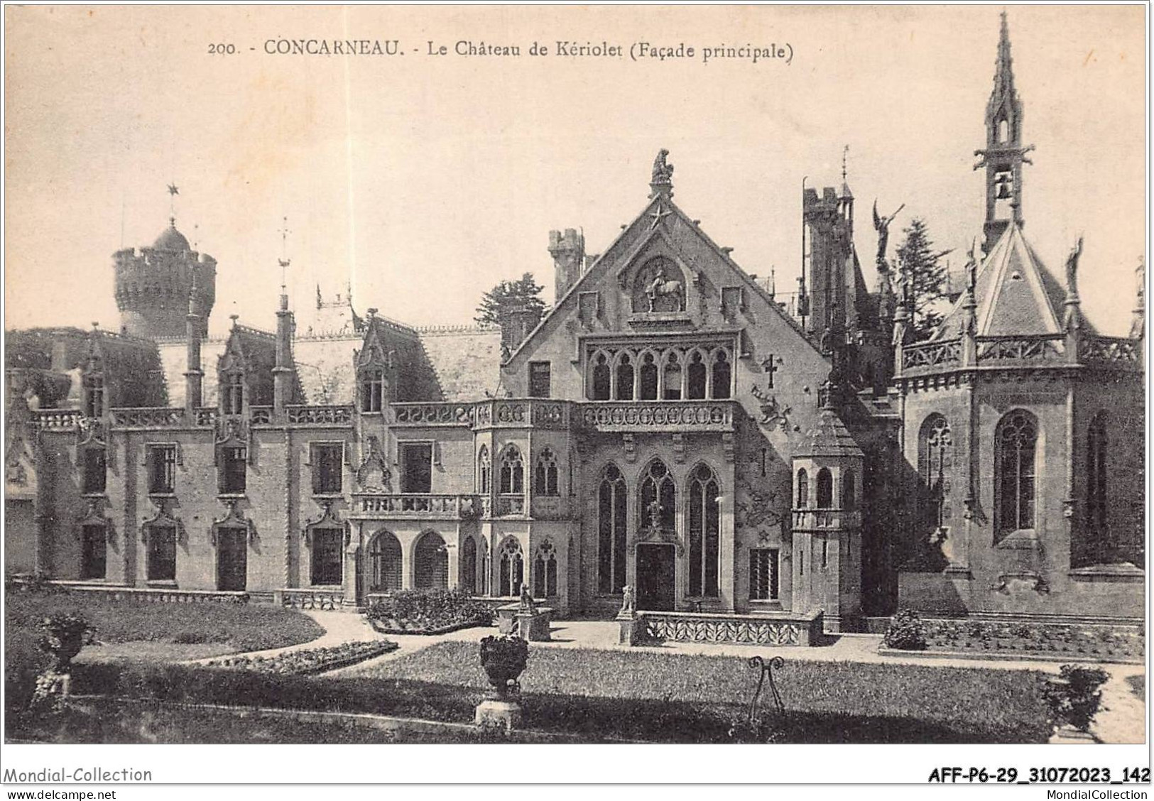 AFFP6-29-0509 - CONCARNEAU - Le Château De Kériolet - Façade Principale  - Concarneau