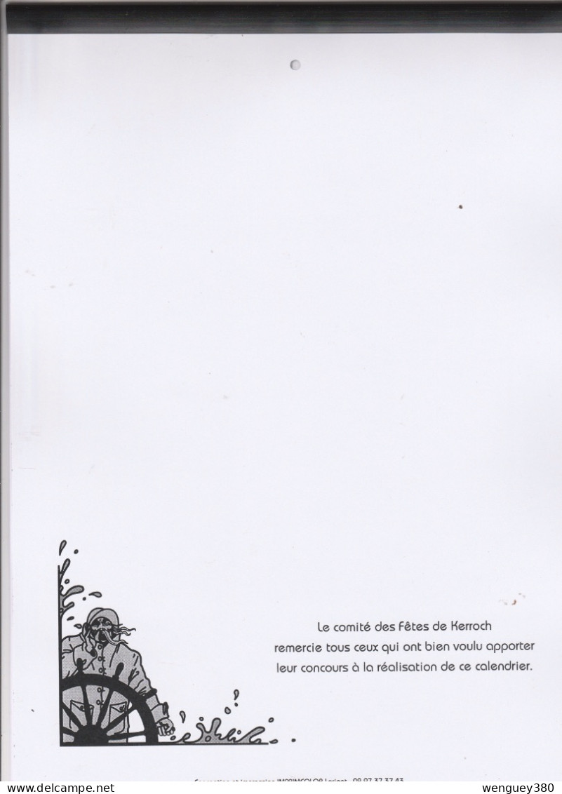 56  KERROCH    CALENDRIER KERROCH 2000  C'était Hier  TB  REPRO DOCUMENT ORIGINAL  Voir Description Et Livraison - Autres & Non Classés