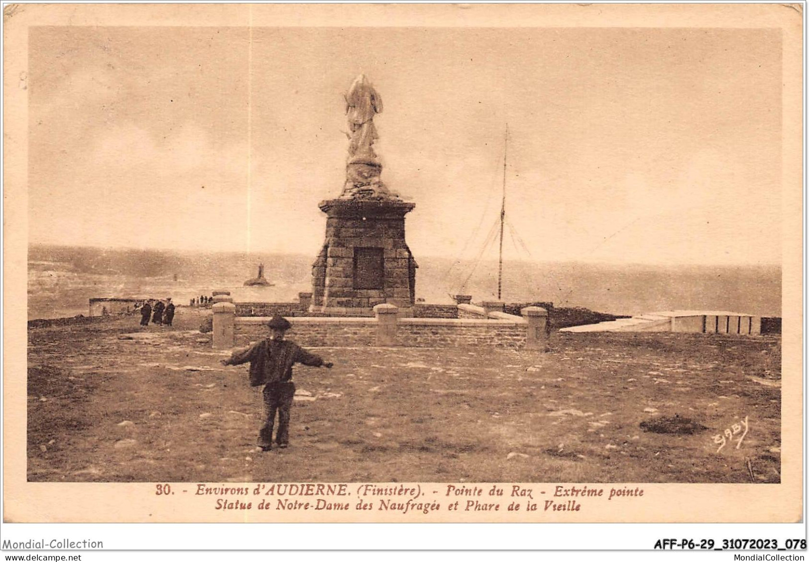 AFFP6-29-0477 - Environs D'AUDIERNE - Pointe Du Raz - Extrême Pointe - Statue De Notre-dame Des Naufragés - Audierne
