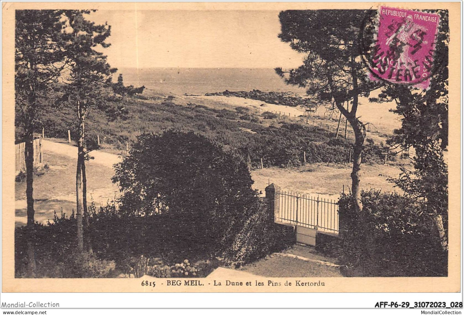 AFFP6-29-0452 - BEG MEIL - La Dune Et Les Pins De Kertordu  - Beg Meil