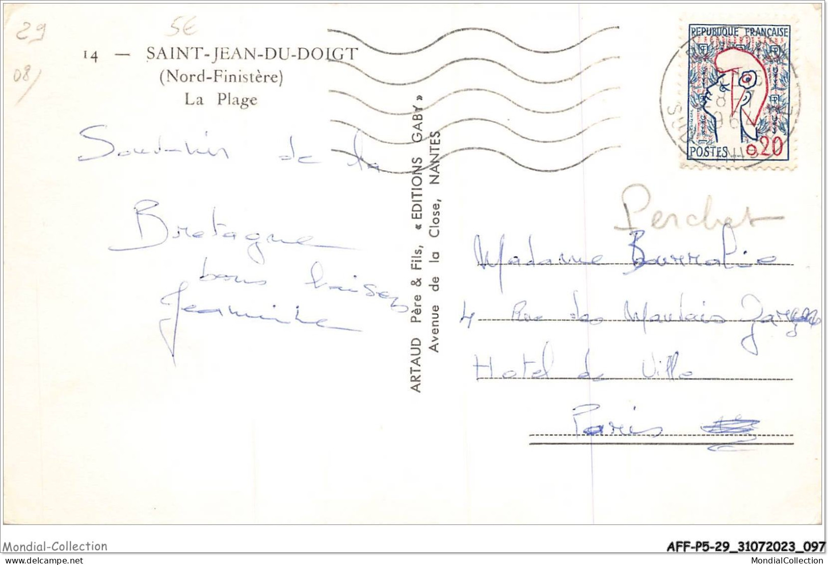 AFFP5-29-0400 - SAINT-JEAN-DU-DOIGT - La Plage  - Saint-Jean-du-Doigt