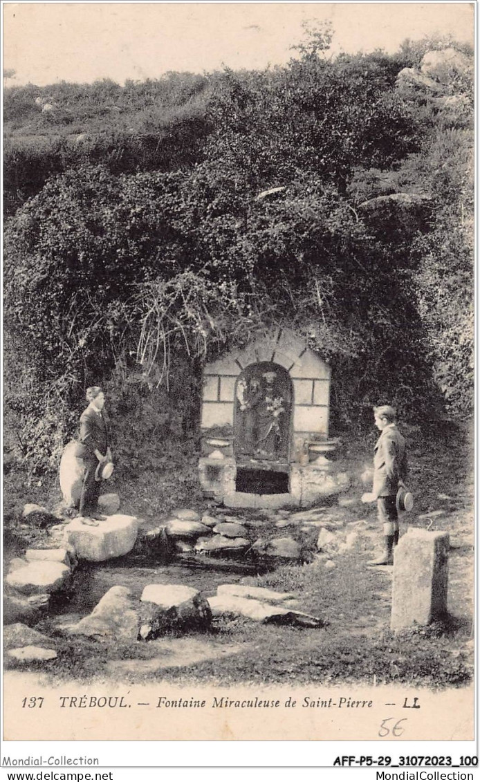 AFFP5-29-0402 - TREBOUL - Fontaine Miraculeuse De Saint-pierre  - Tréboul