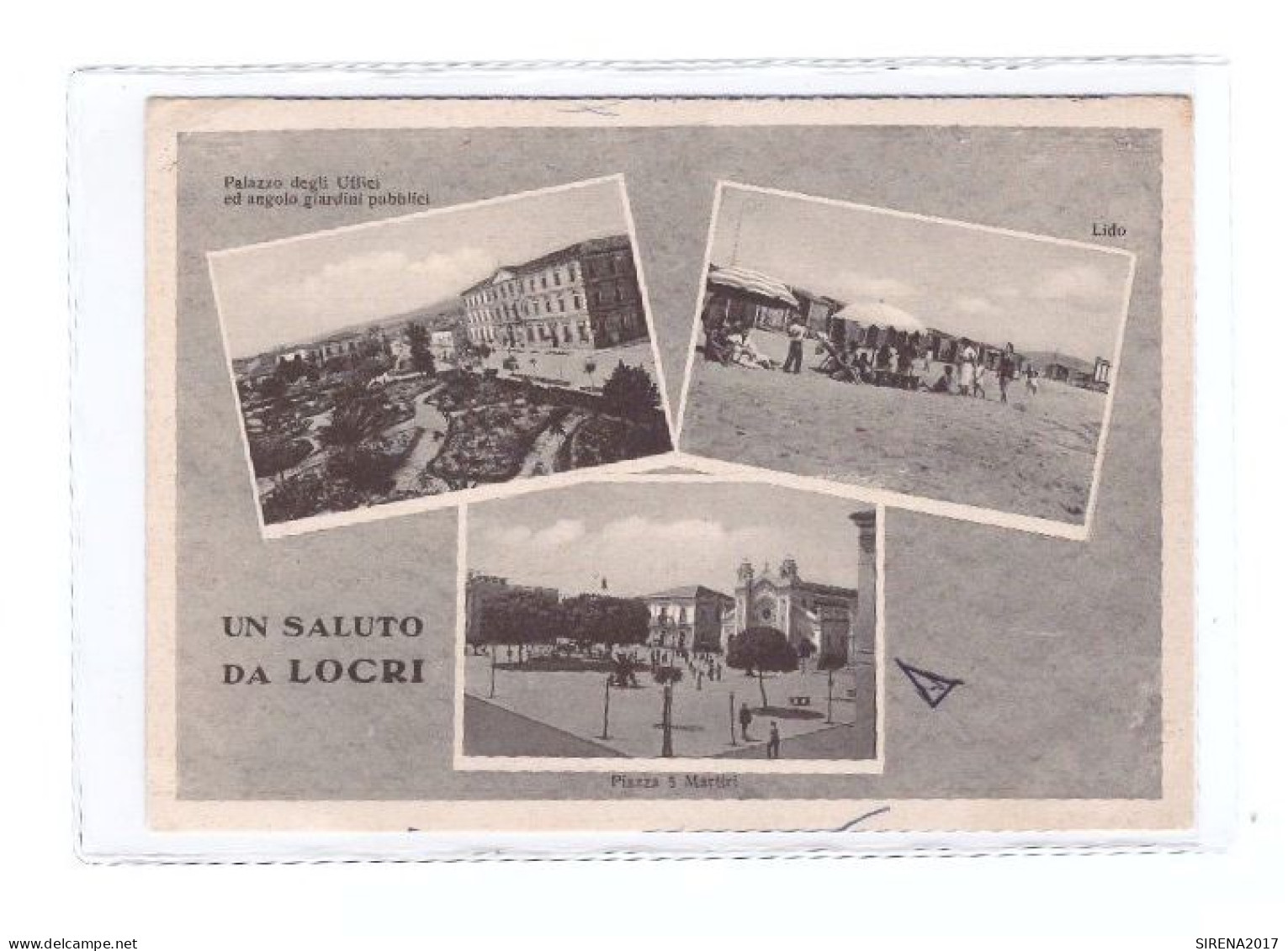 LOCRI - UN SALUTO - REGGIO CALABRIA - VIAGGIATA - Reggio Calabria