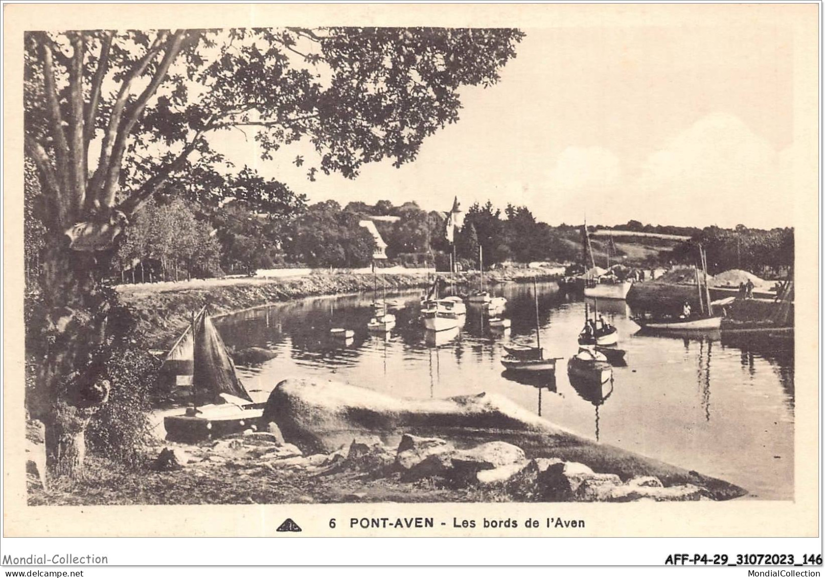 AFFP4-29-0344 - PONT-AVEN - Les Bords De L'aven  - Pont Aven