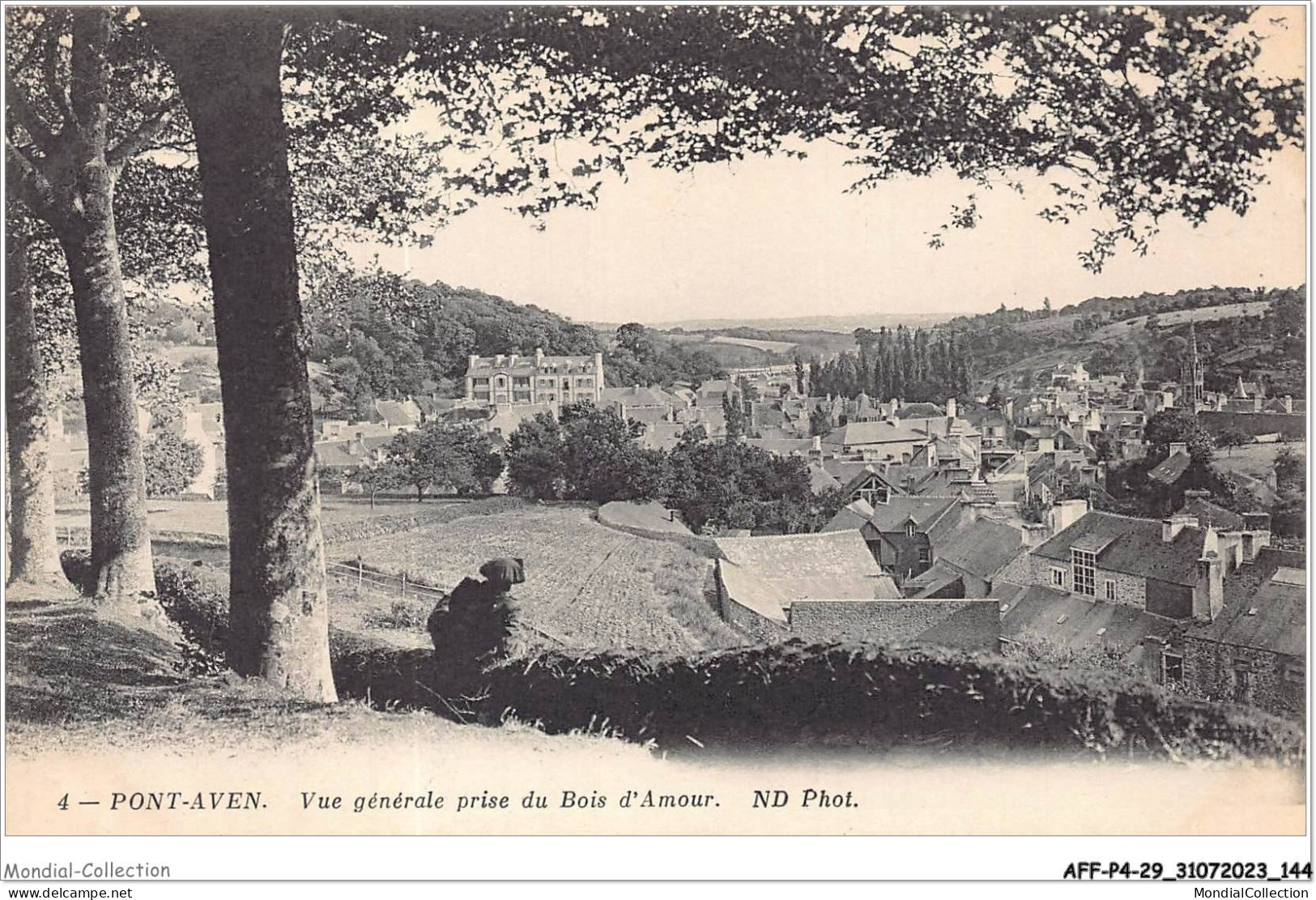 AFFP4-29-0343 - PONT-AVEN - Vue Générale Prise Du Bois D'amour  - Pont Aven